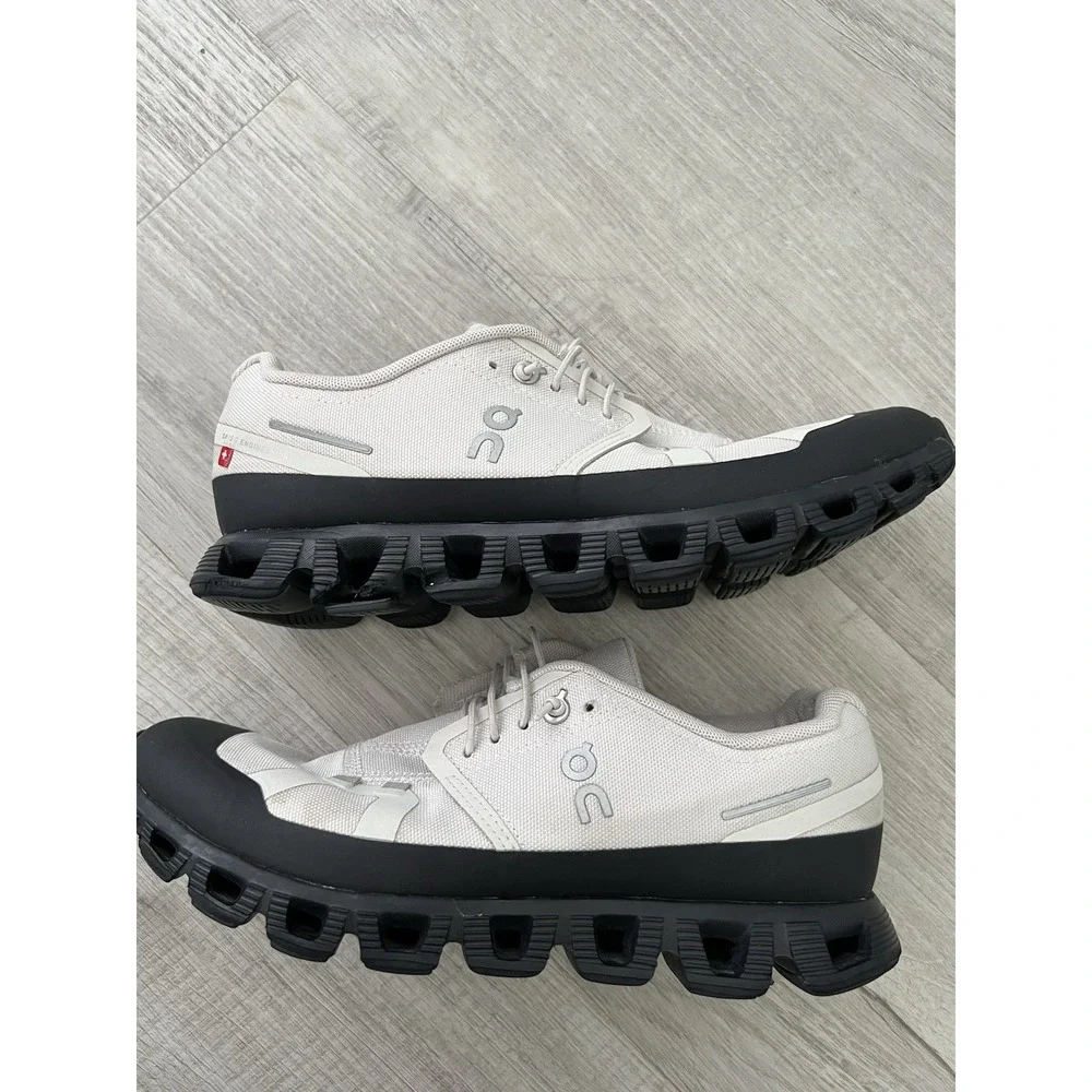 On Running Cloud 5 Ready Womens 8.5 Pearl White Magnet Running Shoes Sneakers